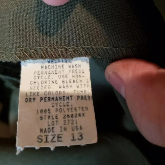 Victoria Ashley Vintage 13 army Green blazer & slacks pantsuit - Picture 4 of 5